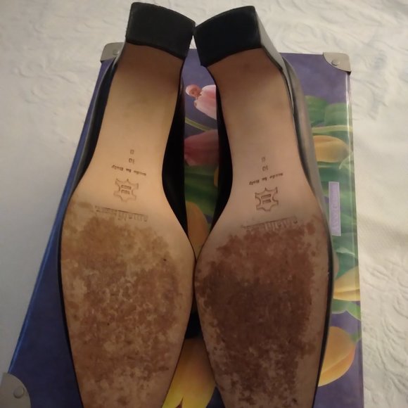 Alfani Black Leather Pumps | Size 10M - Picture 5 of 5